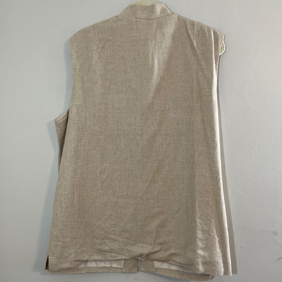 Jessica Howard Coastal Linen Beaded Skirt Set 16 Tan Floral Boho Western Neutral - Picture 10 of 16